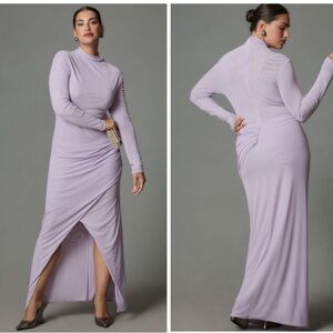 NWT Anthropologie Ruched Mesh Dress